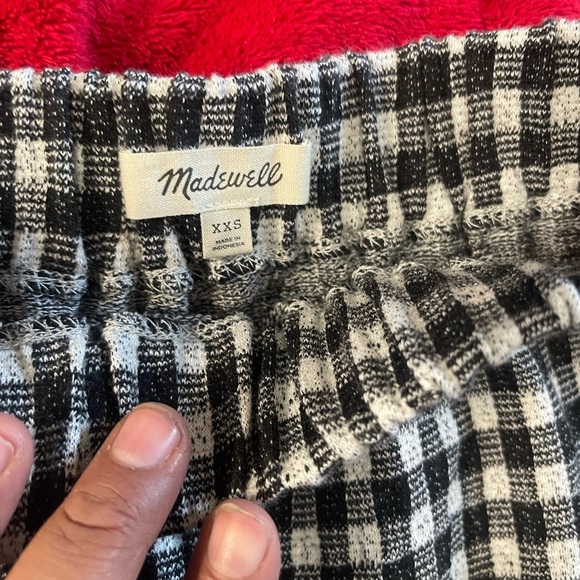 Madewell Black and White Bishop Sleeve top and skirt size XXS - Picture 5 of 8